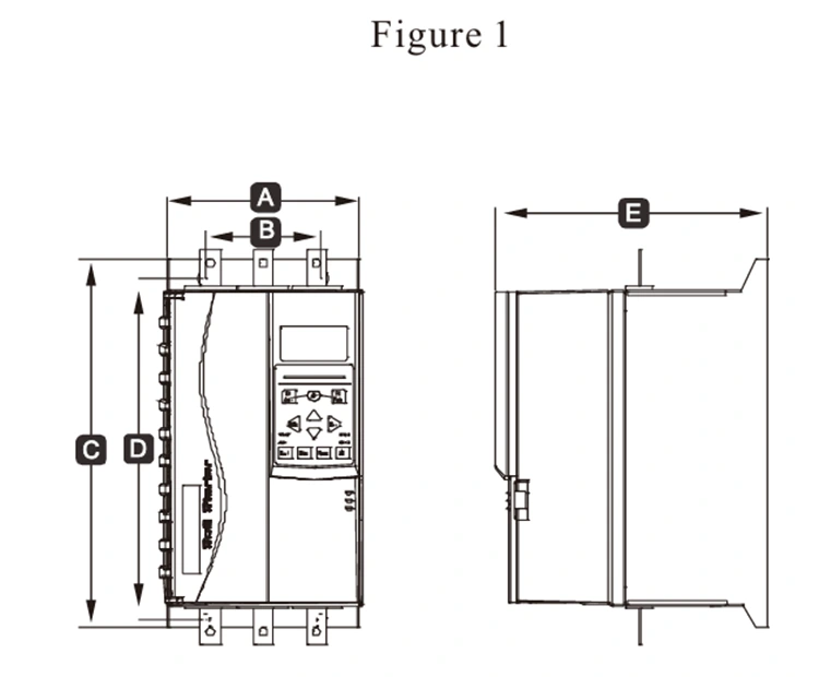 3 phase 380V Built in Bypass Soft Starter 132KW