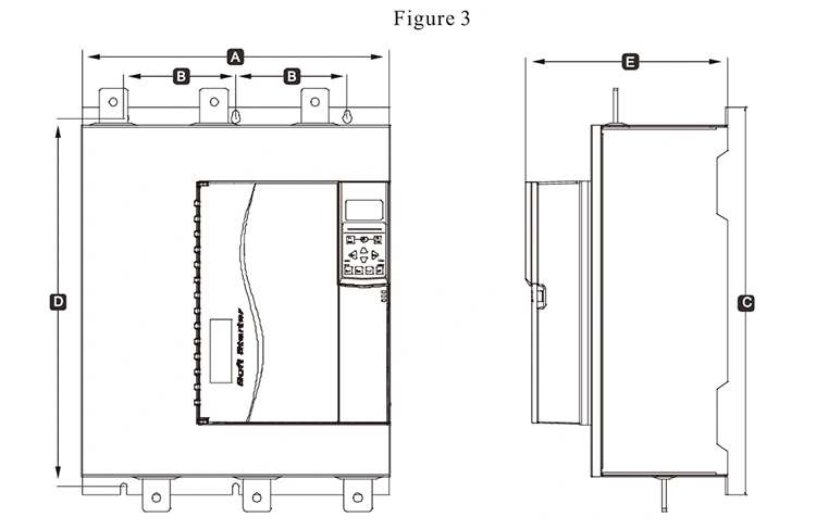 3 phase 380V Built in Bypass Soft Starter 132KW