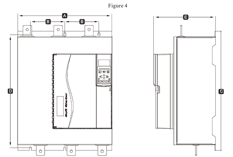3 phase 380V Built in Bypass Soft Starter 132KW